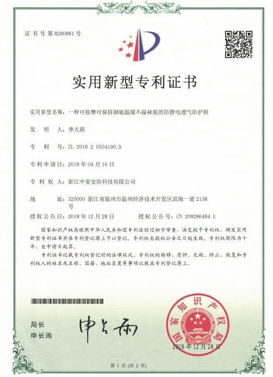 A kind of anti-static breathable protective shoe